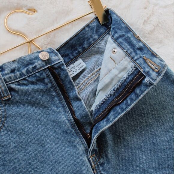 Vintage 90's D'Mode Classix Denim Skirt with Fringe - Picture 13 of 16